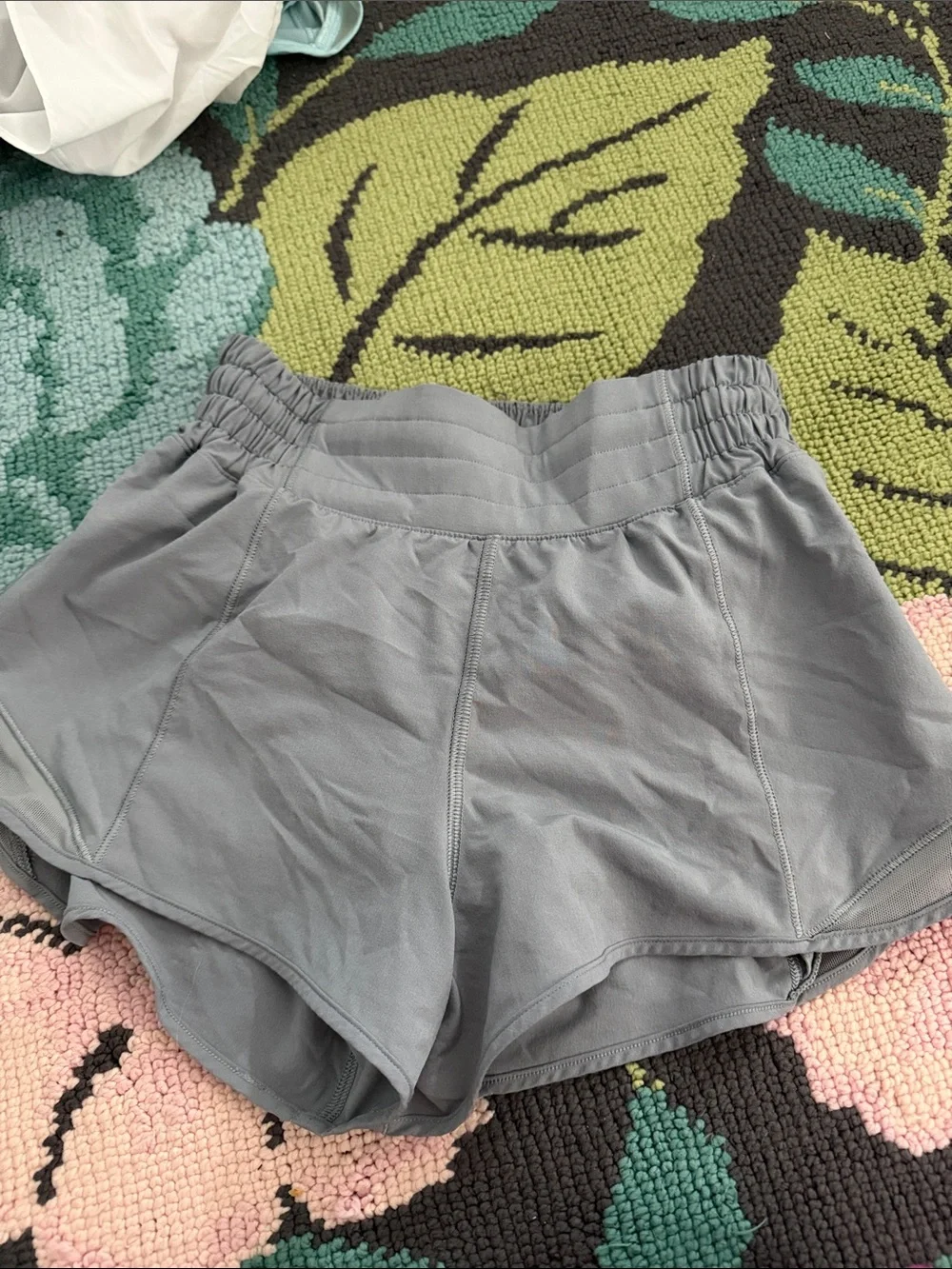 lululemon athletica Grey Women's Athletic Shorts with Wide Elastic Waistband